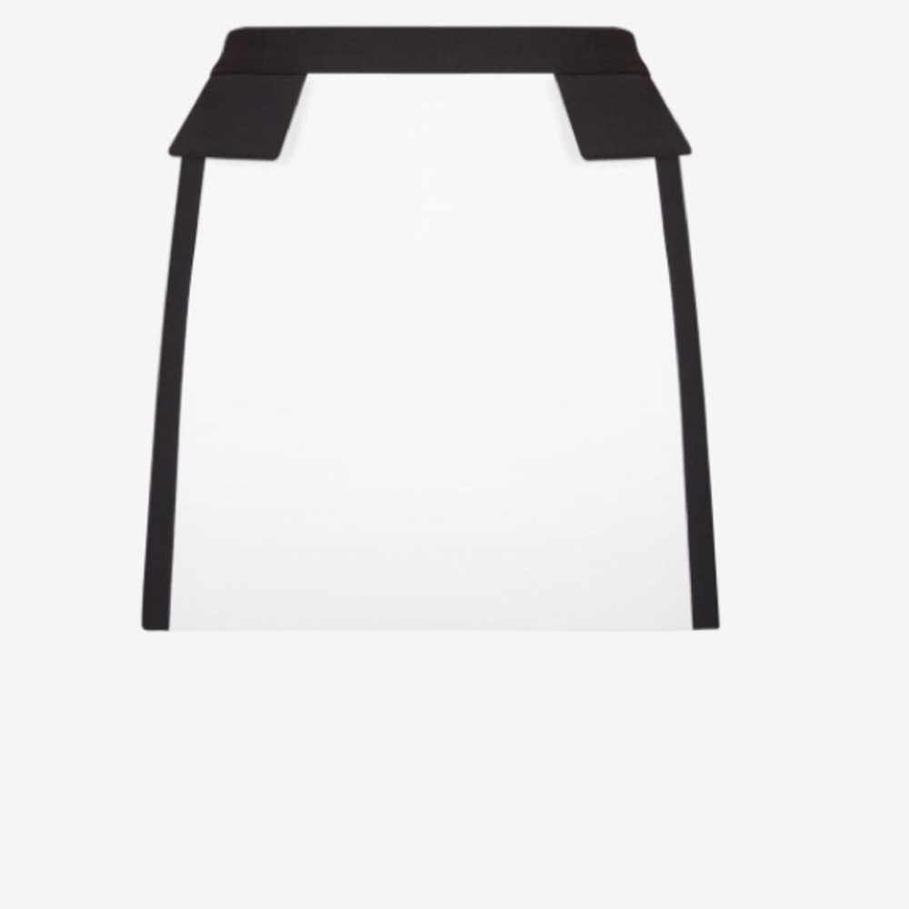 Bcbg maxazria white and black mini skirt